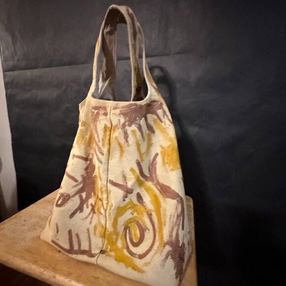 Victoria's Secret Vintage Large Tote Bag Tapestry Canvas Desert Camo Camouflage - Picture 2 of 9